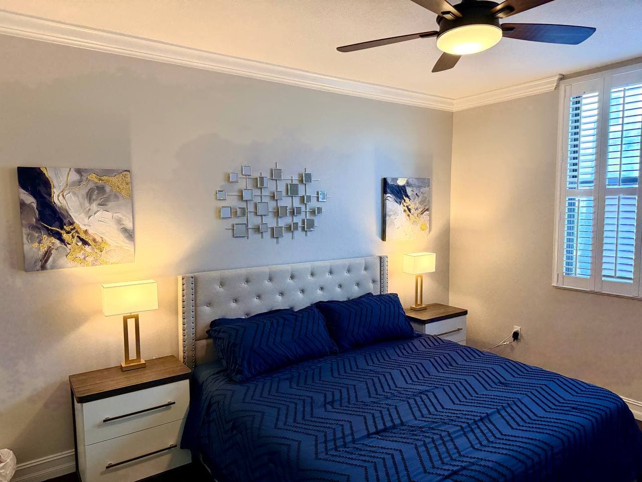 Master bedroom detail
